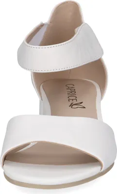 Produktbild von Caprice Damen Sandale Leder geschlossene Ferse Klettverschluss 9-28212-42, Größe:38.5 EU, Farbe:Weiß