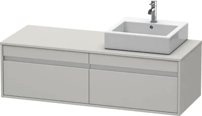 Produktbild von Duravit Duravit Waschtischunterbau KETHO 550x1400x426mm Be re beton