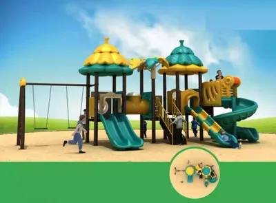 Produktbild von Spielturm mit Rutsche Kunststoffeturm Spielhaus Spielplatz Kundenwunsch