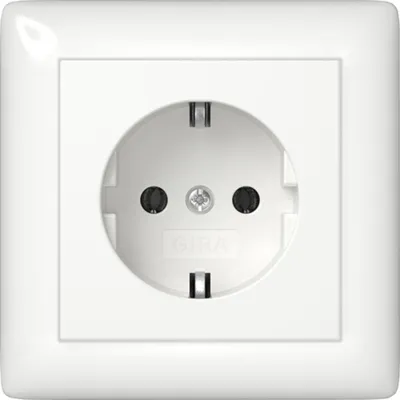 Produktbild von Gira SCHUKO-Vollplatte, Standard 55, Reinweiß, 1 Stk.