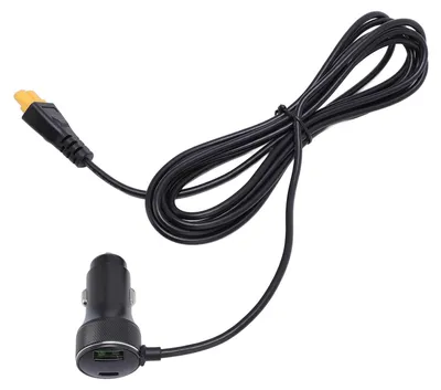 Obrázek produktu pro 2M prodlužovací kabel ze zapalovače na adaptér XT60 18AWG vodotěsný konektor XT60 samice na adaptér zapalovače samec pro elektrárny a solární generátory