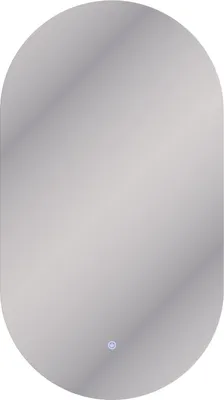 Produktbild von Planetmöbel Spiegel mit Beleuchtung 50 x 90 cm, Spiegel ohne Rahmen, 2 Lichtstufen (4000-4200k), mit Touchschalter, oval