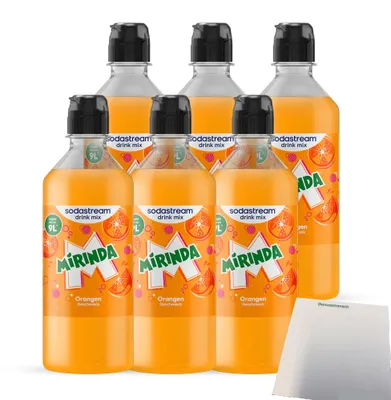 Produktbild von Sodastream Mirinda Sirup drink mix VPE (6x0,44l Flasche) + usy Block