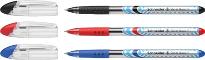 Produktbild von Kugelschreiber Slider Basic F blau Packung mit 10 Stück