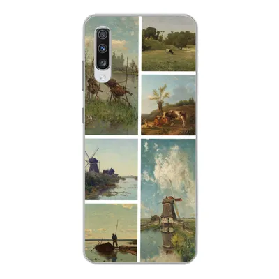 Produktbild von MuchoWow® Handyhülle Schutzhülle Hülle für Samsung Galaxy A70 Kunst - Collage - Niederlande Silikon Softcase Handy Hülle - Schutzhaube