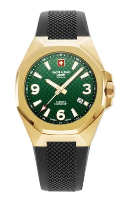 Produktbild von Swiss Alpine Military Herren Uhr Analog Quarz 7005.1814SAM Silikon
