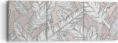 Produktbild von Bild auf Leinwand - Leinwandbild - Feder Grafiken - 90x30cm - Wand Bild - Wanddeko - Wandbilder - Leinwanddruck - Bilder - Kunstdruck - Wanddekoration - Leinwand bilder - Wandkunst - CA90x30-3560