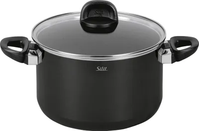 Produktbild von WMF Modesto Fleischtopf 24cm Line black, Schwarz, Keramik, Keramik, Keramik, Gas, Halogen, Induktion, Glas, Deutschland
