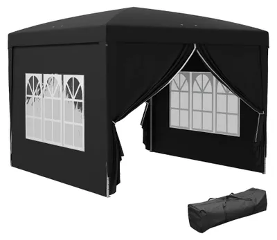 Immagine prodotto di Tenda da campeggio pieghevole, dimensioni 3x3 metri, con 4 pareti removibili e borsa per il trasporto