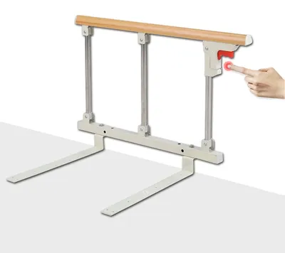 Image de Barrière de lit - Pliable - 70 x 40 cm - Couleur bois