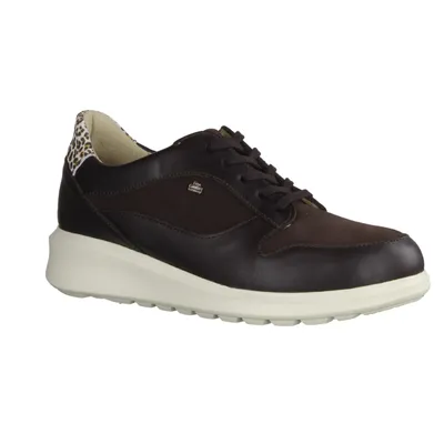 Produktbild von Finn Comfort Mogan Damenschuhe, bequemer Schnürer, Leder, Braun, Wechslfußbett - Damenschuhe Bequeme Schnürschuhe, Braun, leder (neymar/nubuk/leo)