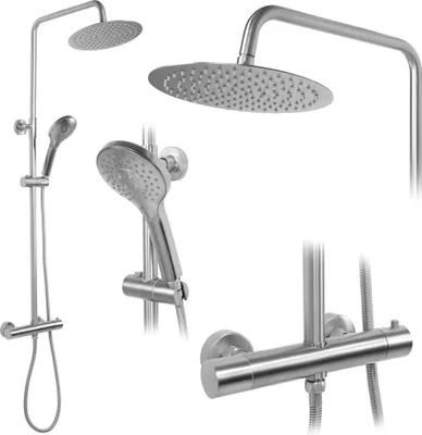 Obrázok produktu pre Sprchový set s termostatom Rea VINCENT Brush Nickel