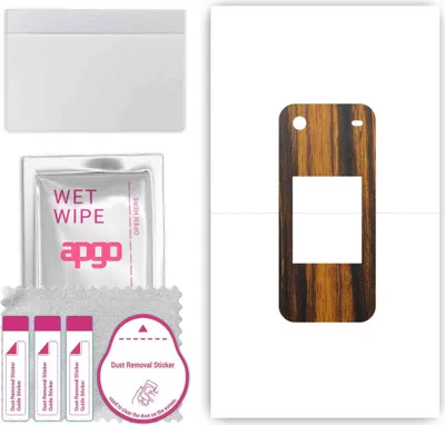Produktbild von apgo Rückseite Schutzfolie, Skin, kompatibel mit Nokia 2780 Flip, Hinten Displayschutzfolie aus Vinylfolie, kratzfest, einfache Montage - Tigerwood