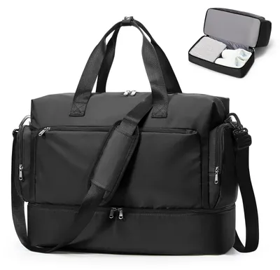 Imagen del producto de Omgoods: Maleta de viaje impermeable con compartimento para zapatos, para mujer
