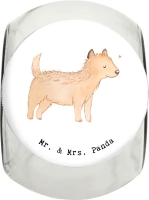 Produktbild von Mr. & Mrs. Panda Dose Cairn Terrier Lebensretter L 870ml - Weiß - Geschenk, Vorratsglas, Bonbonglas, Keksdose, leckerlidose, glasbehälter