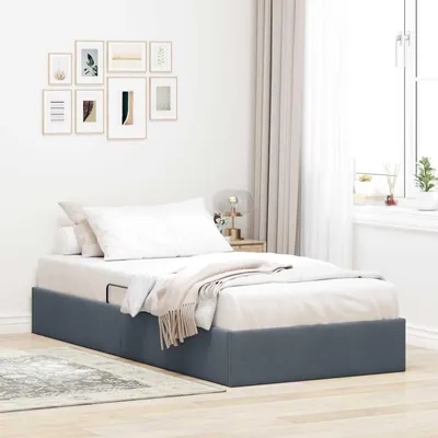 Immagine prodotto di Maison Exclusive - Letto a panca con contenitore, grigio scuro, 90 x 200 cm, velluto