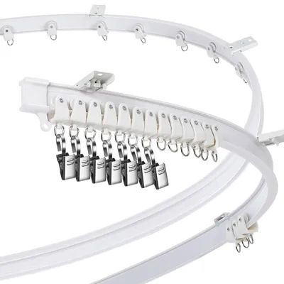 Produktbild von Biegsame Decken Gardinenstange 3m - Flexibel und Ideal für Erkerfenster und Raumteiler