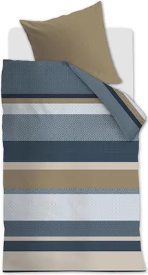 Produktbild von Beddinghouse Mako-Satin-Bettwäsche-Garnitur Ines Farbe Blue Größe 135x200