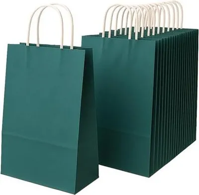 Zdjęcie produktu dla Torba Papierowa Na Prezent Ciemnozielona 305x170x425mm 10 szt