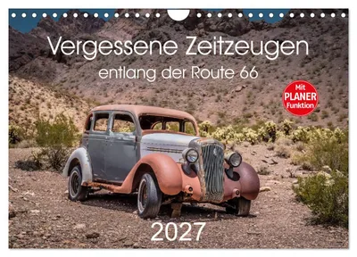 Immagine prodotto di Testimoni dimenticati lungo la Route 66 (calendario da parete 2027, formato A4 orizzontale), calendario mensile CALVENDO