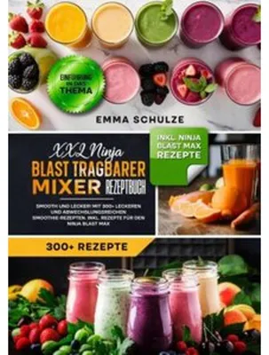 Produktbild von XXL Ninja Blast tragbarer Mixer Rezeptbuch