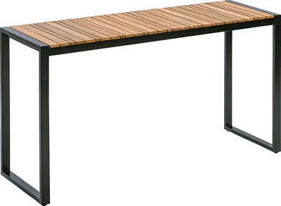 Produktbild von Dehner Balkontisch Chicago Wood, ca. 133 x 74.5 x 42 cm, FSC®-es Akazienholz / Metall, braun / schwarz