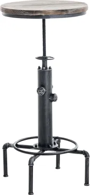 Produktbild von CLP Stehtisch Lumos, Holz höhenverstellbar antik silber