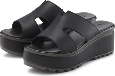 Produktbild von LASCANA Pantolette Sandale, Sommerschuh, Mule, offener Schuh, schwarz Größe 37