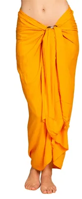 Produktbild von PANASIAM Sarong uni yellow orange, 190x116cm