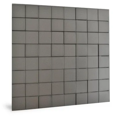 Productafbeelding van Profhome 3D 705258 Harmony Cubes Smoked Gray Decoratief paneel 3D glanzend grijs 2,2 m2