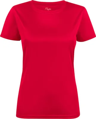 Produktbild von Printer Damen Funktionsshirt Rot für Laufen, Rundhalsausschnitt, umweltfreundlich gefärbt