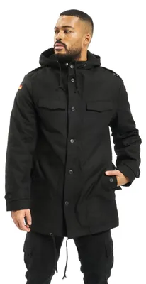 Image de Brandit - BW parka d'hiver avec drapeau noir - S