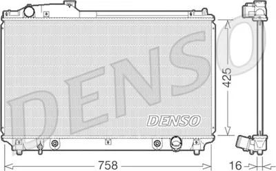 Obrázek produktu pro Chladič, chlazení motoru DENSO DRM51003