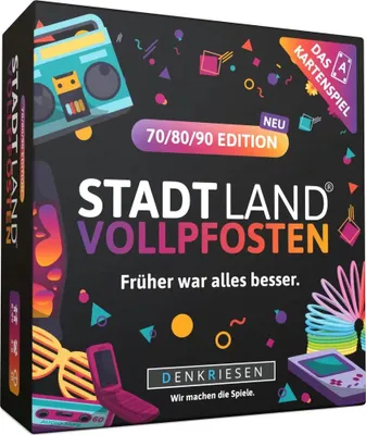 Image de DENKRIESEN - STADT LAND VOLLPFOSTEN® - Le jeu de cartes - 70/80/90 EDITION - "Tout était mieux avant"