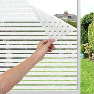 Zdjęcie produktu dla Folia samoprzylepna Raamfolie, 75 x 400 cm - Matowa folia statyczna - Dekoracyjna folia zapewniająca prywatność do użytku w domu i biurze