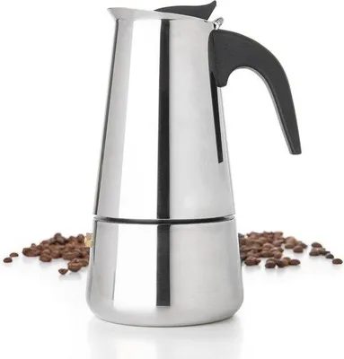 Zdjęcie produktu dla 100 ml, stal nierdzewna, moka pot, ekspres przelewowy do kawy i latte, trwały dzbanek do kawy do użytku domowego