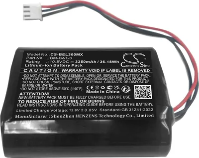 Immagine prodotto di TECHTEK Batteria compatibile con [Bionet] BM3 Pro, BM3Vet Elite, BM5Vet Elite, Elite 3, Elite 5, GA3VET sostituisce 36L335S, per BM-BAT-3, per B