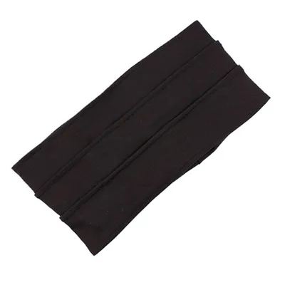 Produktbild von Damen Mode Sport Stretch Breites Stirnband Kopfwickel Yoga Haarband Turban-Schwarz