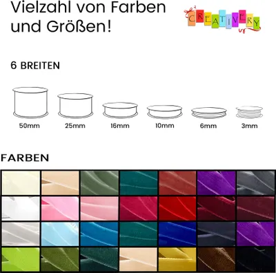 Produktbild von Samtband 6mm x 10m Rolle Türkis