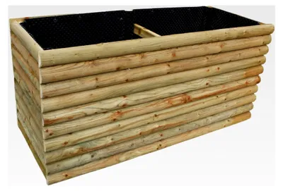 Produktbild von Hochbeet aus imprägniertem Kiefernholz, Höhe 90 cm, Kräuterbeet, Gemüsebeet 150x100 cm