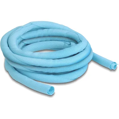 Produktbild von DeLOCK Gewebeschlauch selbstschließend hitzebeständig 5 m x 10 mm blau, Blau, Polyester, -50 - 150 °C, 1 Stück(e), 1 cm, 1,2 cm