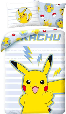 Obrázek produktu pro Sada ložního prádla Pokémon Thunderbolt 140×200/70×90 cm