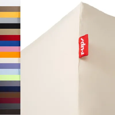 Produktbild von r-up Passt Spannbettlaken 180x200-200x220 bis 35cm Höhe natur 100% Baumwolle 130g/m²