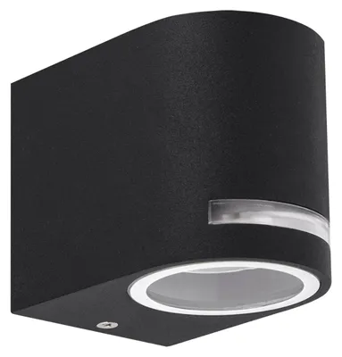Zdjęcie produktu dla Kinkiet zewnętrzny FOREST czarny 1xGU10x35W aluminium wym:8x7x9cm IP54 Struhm