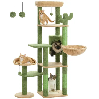 Produktbild von PAWZ Road 150cm Kaktus mehrstöckiger Kratzbaum für große Katze