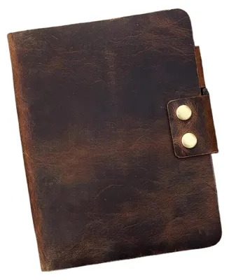 Productafbeelding van Vintage Leren Notitieboek met Ringband A5