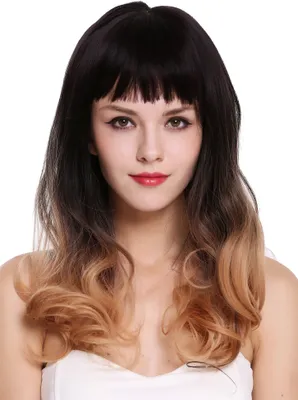Produktbild von WIG ME UP Perücke lang Pony Balayage Mix Braun Rotblond G1733-1344R4