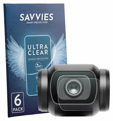 Produktbild von 6x Für DJI Osmo Pocket 4 (Linse) Schutzfolie Savvies Displayschutz Display Schutz Folie Klar Transparent