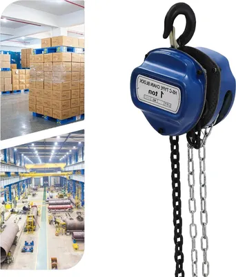 Immagine prodotto di Paranco a catena manuale, acciaio al manganese G80, portata 1000 kg, 1 T, 4 m