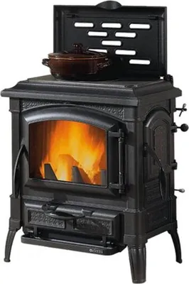 Image de Poêle à bois 7.7kw fonte émaillée noir - Nordica Extraflame - ISETTACCLEAN -